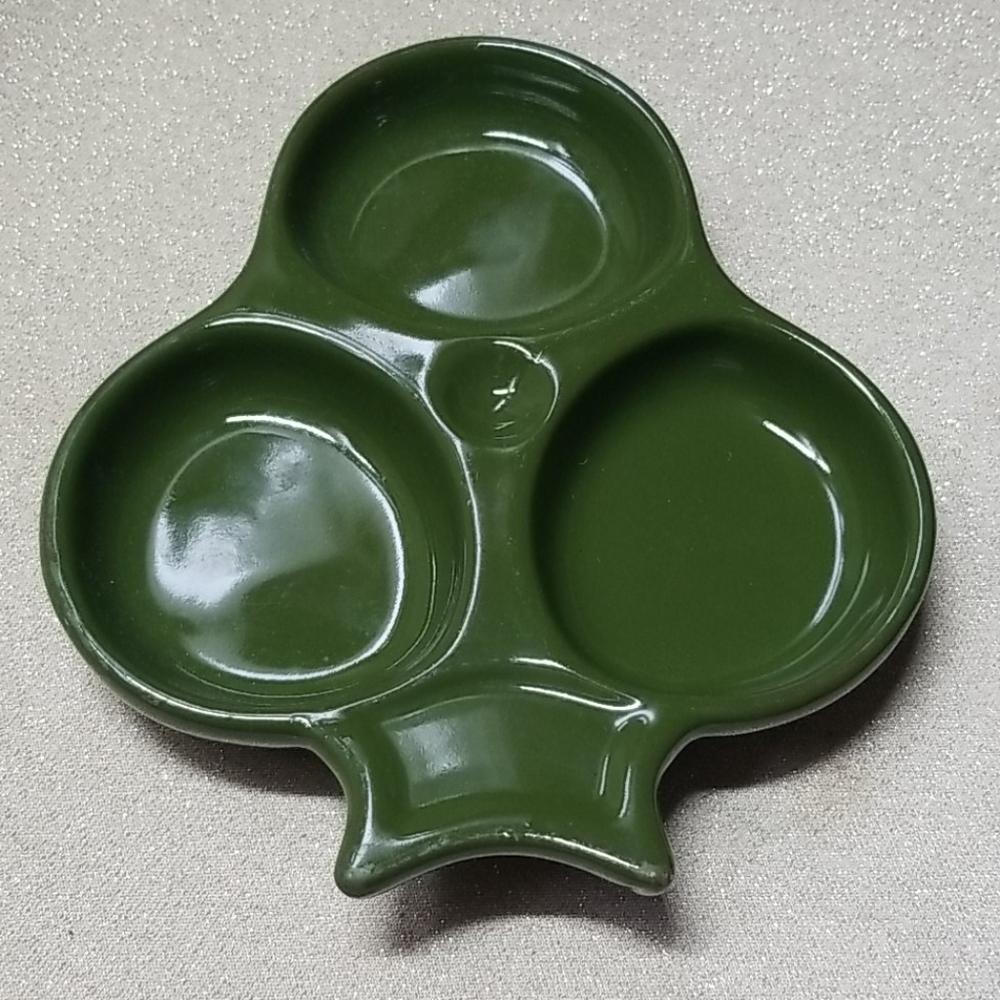 Vintage Hall Pottery Dipping Condiment Dish